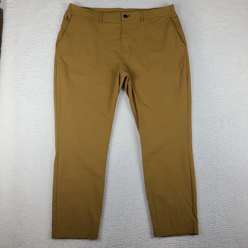 Public Rec Dealmaker Pants Mens 40x30 Brown Performance Preppy Tech Golf